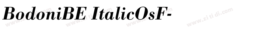BodoniBE ItalicOsF字体转换